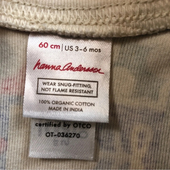 Hanna Andersson Christmas Holiday Winter Baby Girl Pajamas Size 3-6 Months - Picture 6 of 9